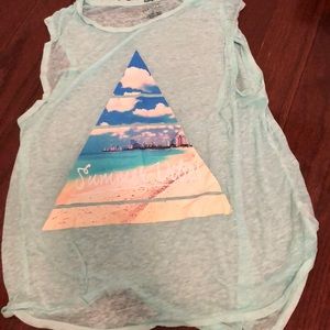 mint green “summer vibes” tank top